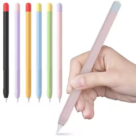 Soft Silicone Pen Holder For Apple Pencil 2nd Generation Stylus Pen Cover For Apple Pencil 2 Gen Pro