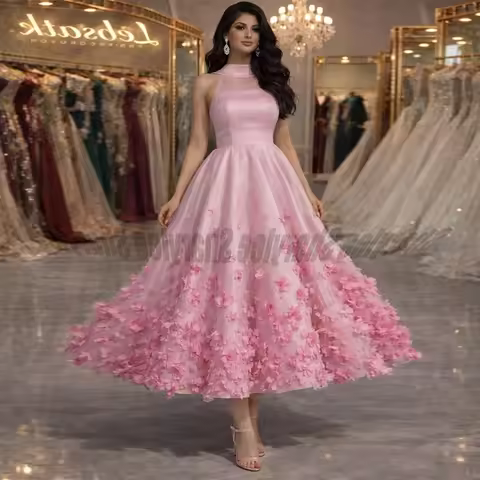 Fancy Appliques African Prom Dresses Ball Grown Long Dubai Arabric Vestidos De Noche Bespoke Party G