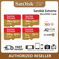 SanDisk Extreme® microSDXC™ UHS-I CARD (128GB/256GB/512G/1TB) Micro SD Card A2 100MB/s U3 4K