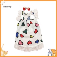 Breathable Pet Sundress Summer Supply Pet Sundress with Headdress Soft