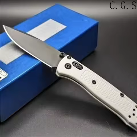BM 533-3 MINI Bugout Nylon Wave Fibre Handle Axis Lock Folding Outdoor Pocket Knife EDC Camping Hunt