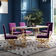 AURIS Modern Marble Dining Table & Chairs