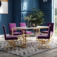 AURIS Modern Marble Dining Table &amp; Chairs