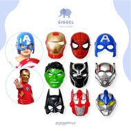Superhero Character Mask Toy Iron Man Captain America Spiderman Hulk Batman Ultraman Transformers Boys [Giggel]