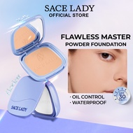 SACE LADY Compact Powder Flawless Master Setting Powder Oil Control Waterproof Full Coverage Matte F