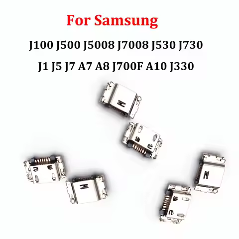 100pcs 7pin For Samsung J100 J500 J5008 J7008 J530 J730 J1 J5 J7 A7 A8 J700F A10 J330 Mobile Chargin