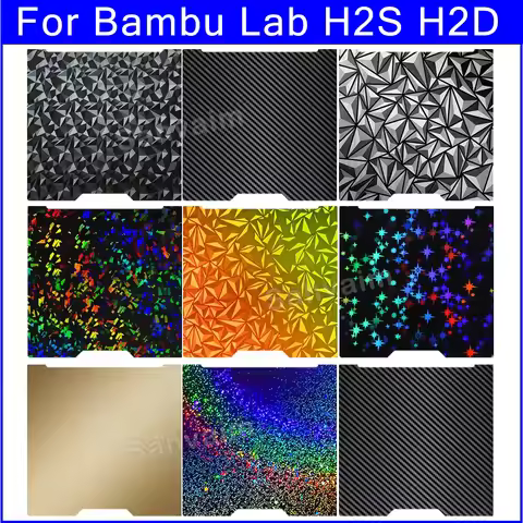 For Bambu Lab H2d Bed H2S Build Plate Bambulab Smooth Textured 350x320 Hiqh Quality For Bambu Lab H2
