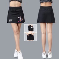 YONEX Badminton Suit Short Skirt Women's Tennis Skirt Quick drying Breathable Fake Two piece Anti glare Sports Skirt Tennis Shorts