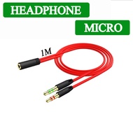 3.5mm Mic & Headphone Converter Jack For PC Laptop