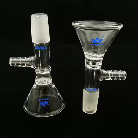 1pc DIA 60mm to 150mm Glass conical filter funnel with suction nozzle,19#24# frosted Standard joint 