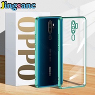Jingsanc Ốp trong suốt cho Oppo A9 2020/A5 2020/A31 2020/A53 2020 vỏ điện thoại TPU Silicon mềm mạ đ