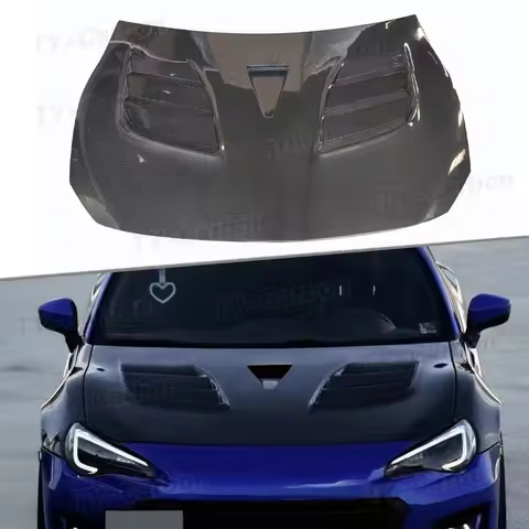 Real Carbon Fiber VRS Style Engine Hood for Toyota GT86 ZN6 BRZ ZD6 2012-2019 Car Front Hood Bonnet