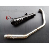 Yamaha XSR 155 exhaust - Yamaha XSR 155 glossy black