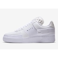 ISNEAKERS Nike Air Force 1 N.354 All White Transparent Deconstruction Casual Shoes Men's CQ2344-101