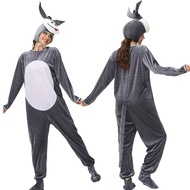 Halloween Adult Cartoon Little Donkey Jumpsuit Costume