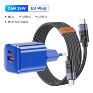 ORICO GaN 30W 35W USB C Charger Plug PD Type C Wall Charger Adapter Foldable Quick Travel Charger