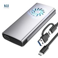 NVMe Enclosure SSD M.2 Adapter,  SSD NVMe to USB C 3.2 Gen 2 10Gbps NVMe Adapter for 2242 2280 SSD P