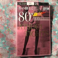 日本Atsugi 發熱襪褲 80厚2對裝
