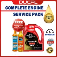 DUCAL AUST series Engine Oil 15W40 API SM/CF 4 Litres ( FREE 1 Oil Treatment & Engine flush ) 15w40 