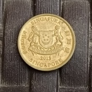 Koin 5 Cent Singapura 2013 - 2019