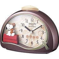 SNOOPY (Snoopy) alarm clock character Analog R506 Electronic sound alarm tea rhythm (Rhythm) 4se506MJ09【Direct From JAPAN】