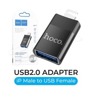 HOCO UA17 iP /Type-C (Male) TO (Female) USB 2.0 Adapter Black OTG