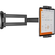 Tablet Wall Mount, Aluminum Sturdy iPad Wall Mount Holder for 7"-12.9" Tablets, 360° Swivel Arm, Eas