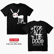 DRAKE T-shirt (inspired By DRAKE's Album for All The Dogs) Unisex Baju T Shirt Lelaki  COTTON Men's 