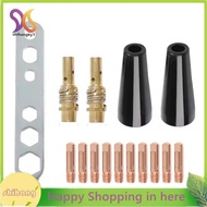 15AK MIG Torch Part 10 Pcs 0.9mm Tips 2 Nozzles, 2 Diffusers, and 1 Wrench for 15AK MIG Welding Tool
