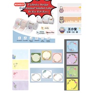 Niimbot B21/B3S/B1/B203 White Label Colorful Label tape Label Sticker  Label Maker Label Printer Chr