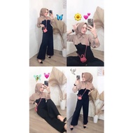 ASKA.ID - JISOO KOREAN BLOUSE RUBBER TOP PREMIUM FASHION MUSLIMWanita