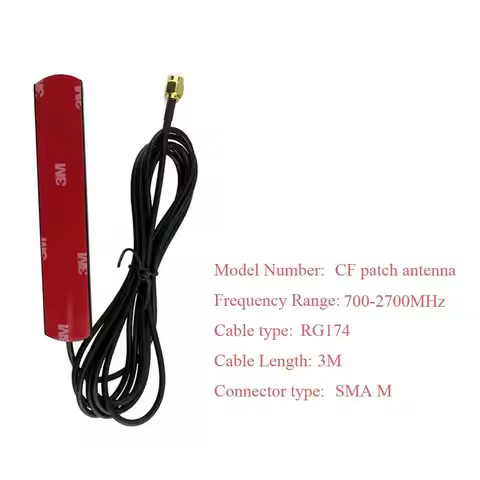 SMA Male 3G 4G LTE Patch Antenna 700-2700MHz 5dbi TS9 CRC9 SMA Male Connector Router Extension Cable