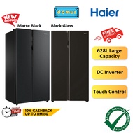 FREE SHIPPING Haier Side By Side Refrigerator Inverter Fridge 628L Peti Sejuk Side By Side 冰箱 HRF-619SI(GE) HRF-619SI(B)