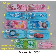 Character Spoon Set 0252 Hello Kitty, Doraemon, etc. Cutlery Set