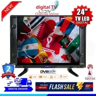 TV LED 24 INCH DIGITAL /ANALOG TV GARANSI 1