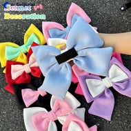 NOBELJIAOO Motorcycle Helmet Dual-color Bow Decoration Electric Bike Helmet Accessories for Car Body