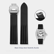 สายรัดนาฬิกา Cartier Roadster Series W 6206018   สายนาฬิกาฟลูออโรรับเบอร์แบบปลดเร็ว