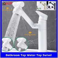 Basin Faucet SUS304 Kitchen Faucet Brass White Sink Faucet Sinki Paip Dapur Bathroom Water Tap Hot and Cold Mixer Tap
