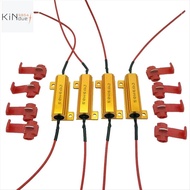 LED Indicator Ballast Load Resistor Flash Rate Relay Turn Signal Bulbs Load Resistor 50W 6 Ohm 4pcs