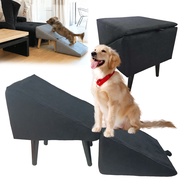 Anti-slip Textures Pet Ramp Split Dog Ramp Foldable Dog Ramp Stair Footstool for Couch Bed 2-in-1 Pe