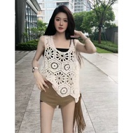 YUEZHONGWEI | Áo Ngực Ren Thêu Boho