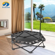 Perfeclan Foldable Trampoline Versatile with Adjustable Handle Toy Jumping Mat Mini Trampoline for P