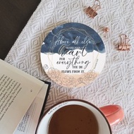 基督徒姐妹禮 | 經文杯墊 | 箴言四章23節 | Proverbs 4:23