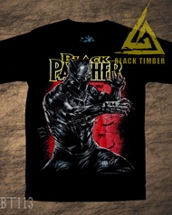 BT 113 Black Panther เสื้อยืด สีดำ BT Black Timber T-Shirt ผ้าคอตตอน สกรีนลายแน่น S M L XL XXL