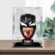 LEGO 76187 Venom Helmet Acrylic Display Box Kotak Pameran Penyimpanan Figur Dust Proof 手办收納展示盒透明