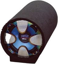 Pyle 8-Inch Carpeted Subwoofer Tube Speaker - 250 Watt High Powered Car Audio Sound Component Speake