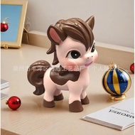 Resin Cartoon Horse Home Decoration Car Decoration Children's Room Decoration Birthday Cake Decorati