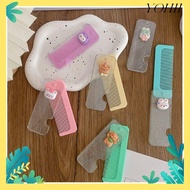 YOHII Cute Foldable Comb, ABS Mini Small Comb, Mini Massage Comb