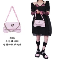 กระเป๋าสะพายข้างผู้หญิง Rebirth Wild Setting 2025 Original Y2K Pearl Underarm Chain กระเป๋าสะพายข้าง