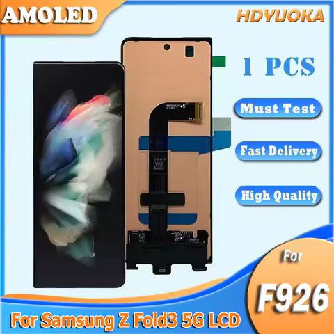 AMOLED For Samsung Z Fold3 LCD F926B lcd Display Touch Screen For Samsung Z Fold3 5G Z Fold 3 5G F92